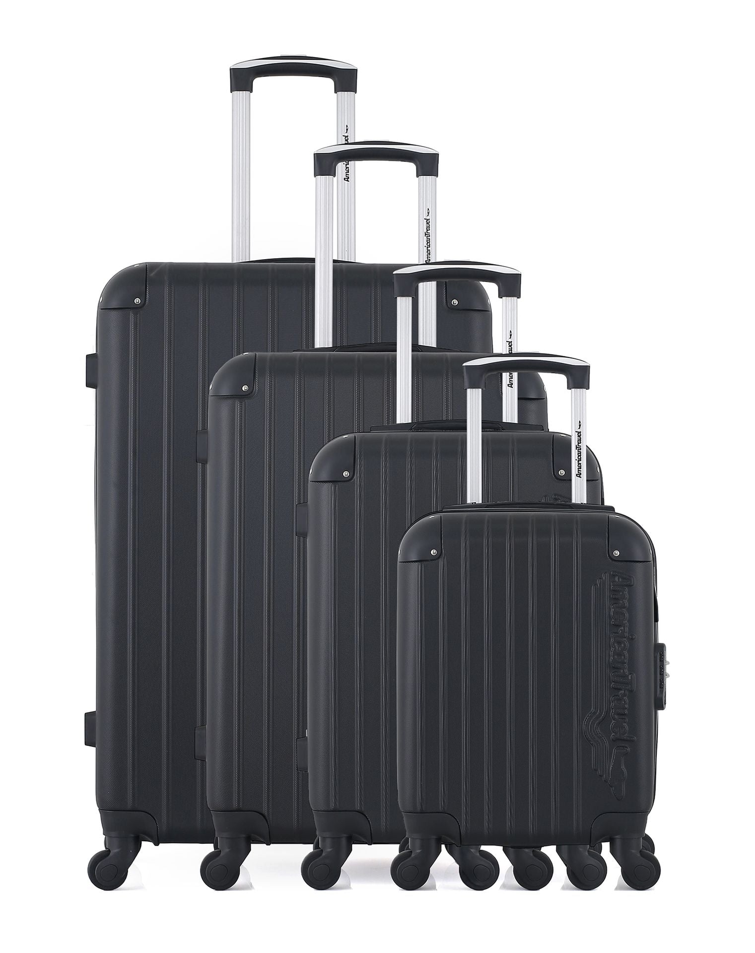 Pierre Cardin Set 2 Valises Rigides Intense Champagne - Cabine 35L + Moyenne 65L Avec 8 Roues