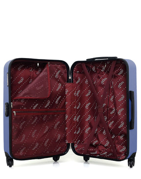 Set de 2 Valises Weekend et Cabine Abs QUEENS 4 roues