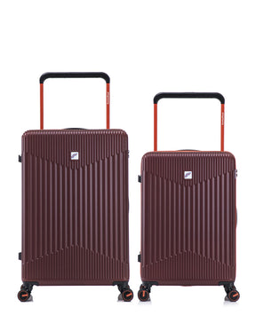 Lot de 2 Valises Rigides Grand Format et Taille Moyenne NORTH BEACH