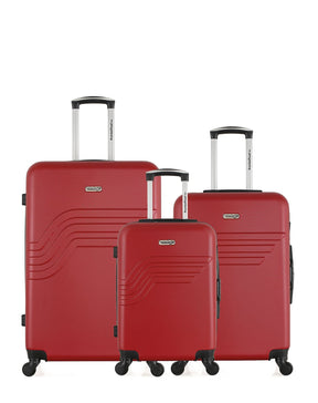 Lot de 3 Valises Rigides Grand Format, Taille Moyenne et Cabine QUEENS