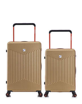 Lot de 2 Valises Rigides Grand Format et Taille Moyenne NORTH BEACH