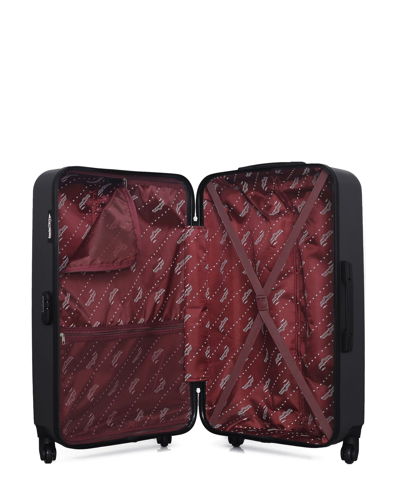 AMERICAN TRAVEL - LOT DE 4 - Valises grand format, weekend, cabine et cabine XXS BRONX