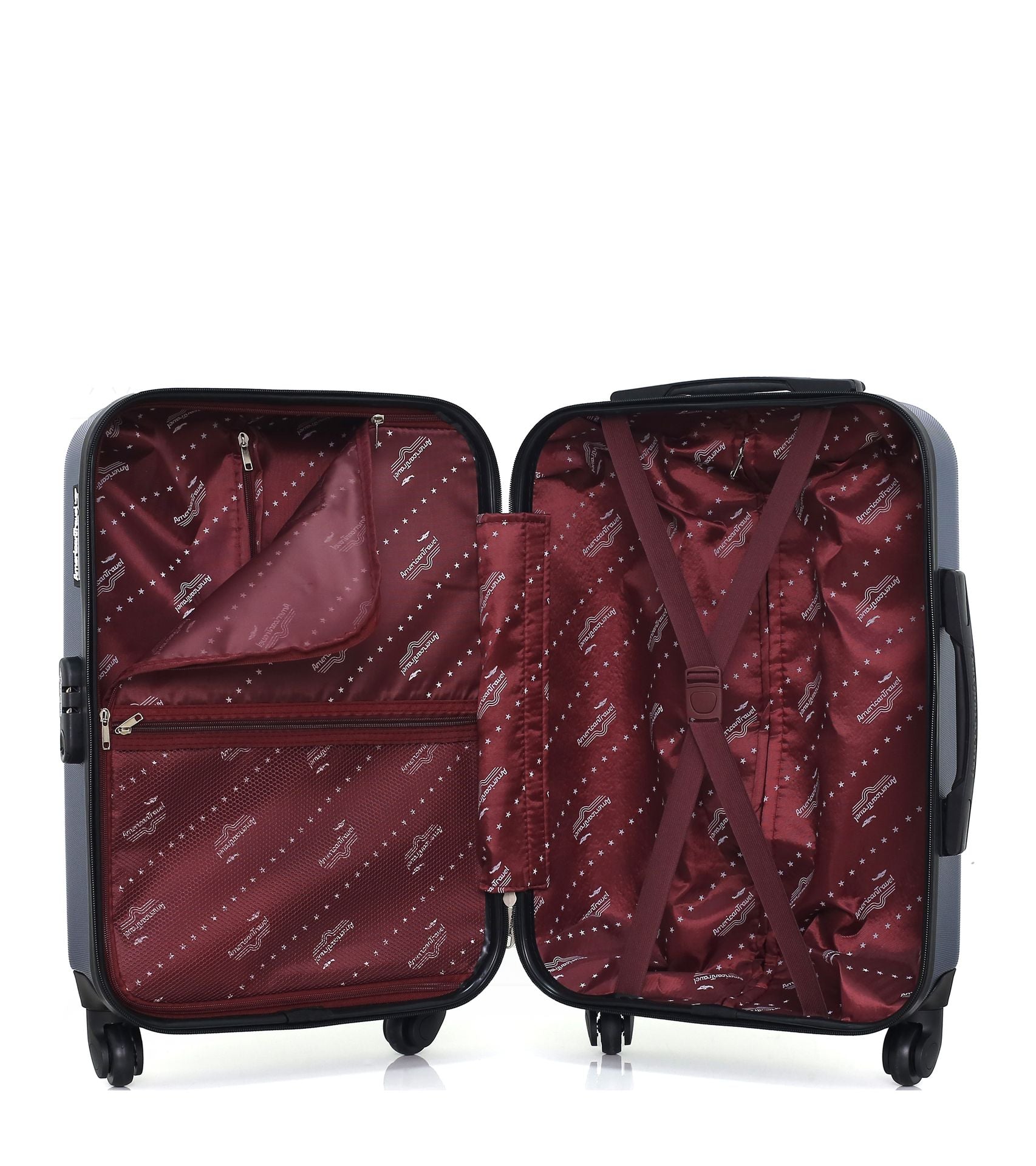 Set de 2 Valises Weekend et Cabine Abs QUEENS 4 roues