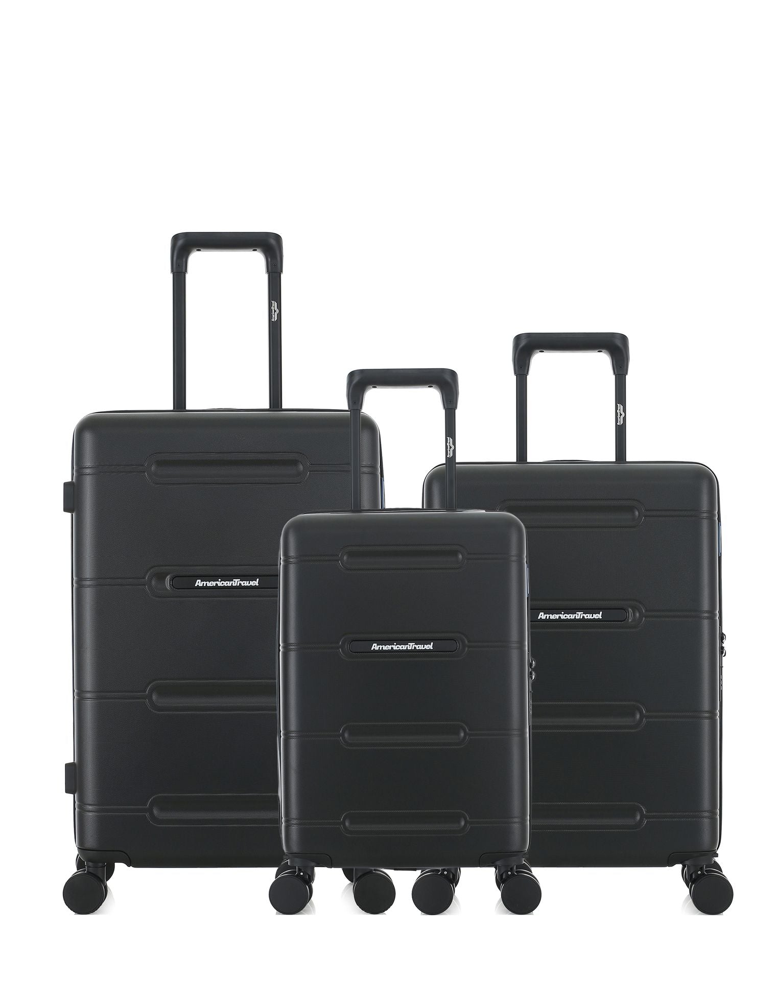 Lot de 3 Valises Rigides Taille Moyenne, Cabine et Cabine XS CLEVELAND