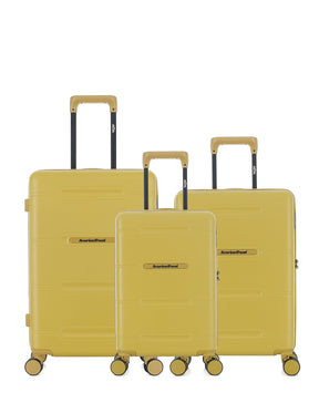 Lot de 3 Valises Rigides Taille Moyenne, Cabine et Cabine XS CLEVELAND