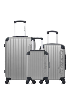 AMERICAN TRAVEL - Lot de 2 - Valise weekend et valise cabine BUDAPEST -  Gris - Kiabi - 338.00€