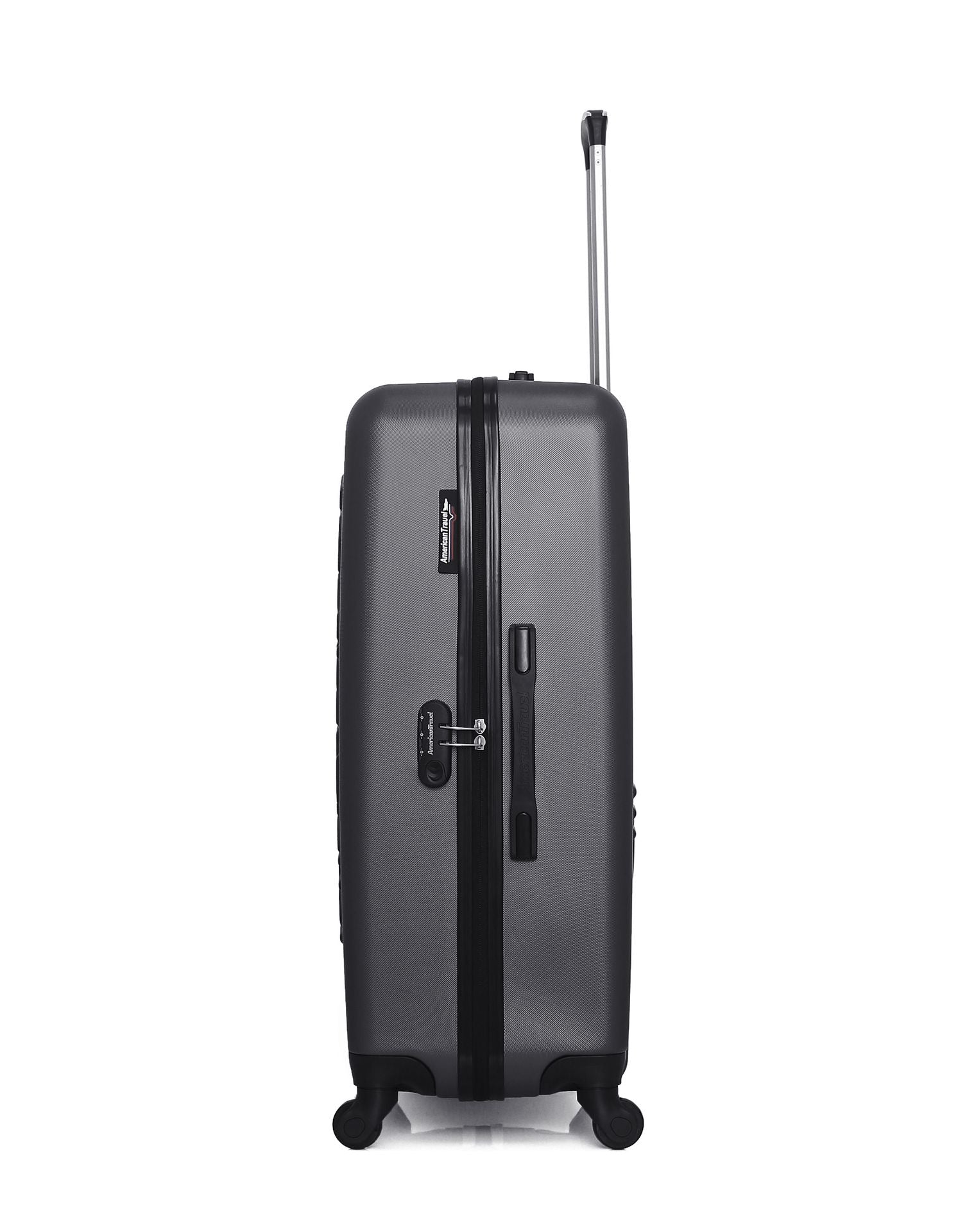 AMERICAN TRAVEL - LOT DE 4 - Valises grand format, weekend, cabine et cabine XXS BRONX
