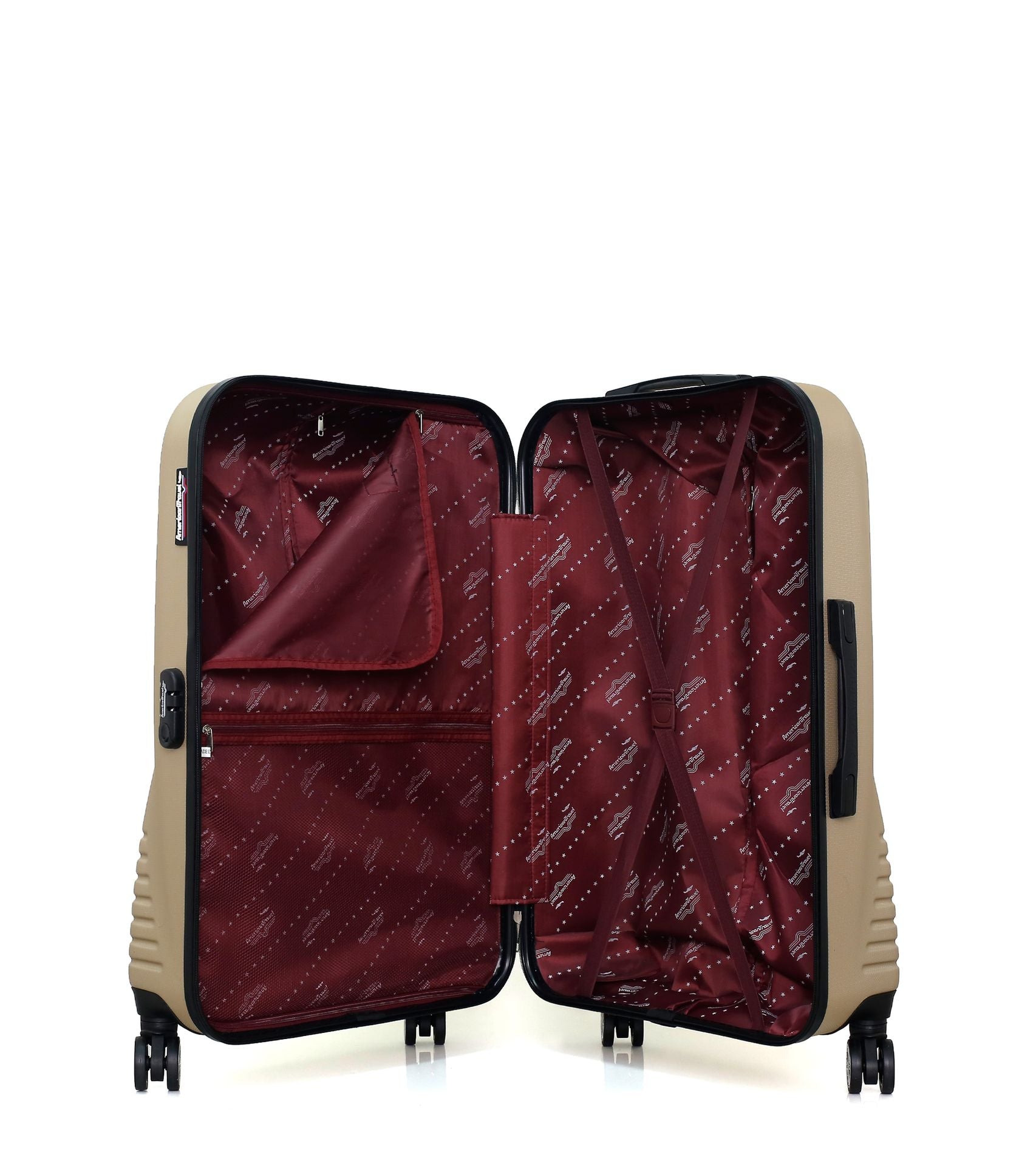 AMERICAN TRAVEL - LOT DE 3 - Valises grand format, weekend et cabine DC