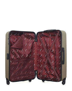 Lot de 3 Valises Rigides Grand Format, Taille Moyenne et Cabine XXS BRONX