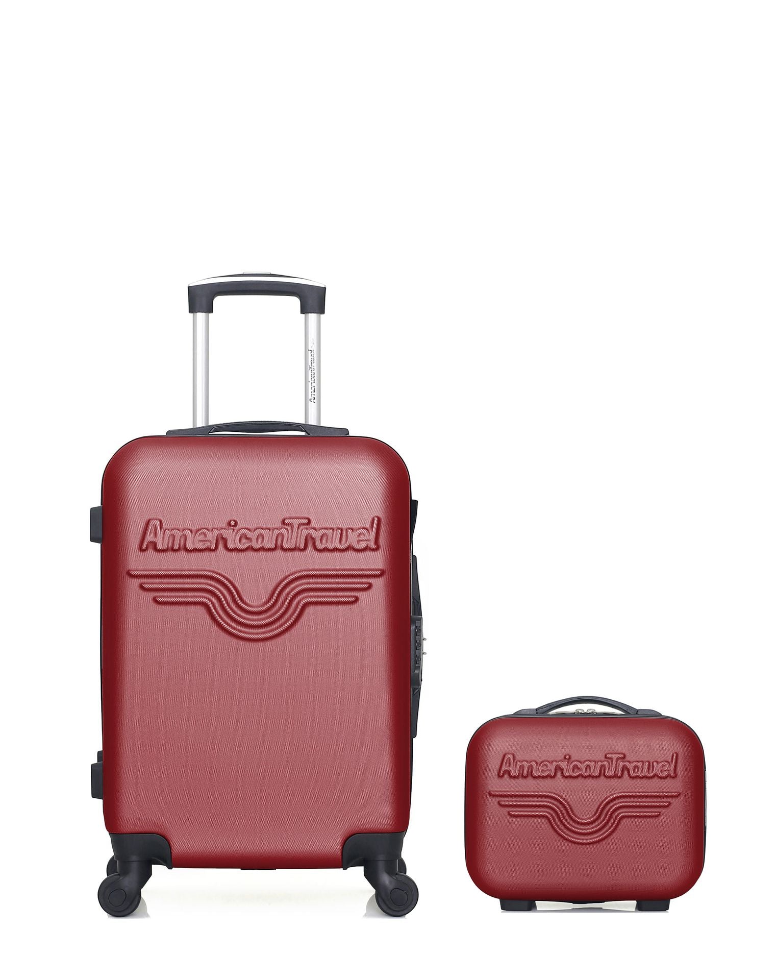 AMERICAN TRAVEL - LOT DE 2 - Valises grand format et vanity CHELSEA