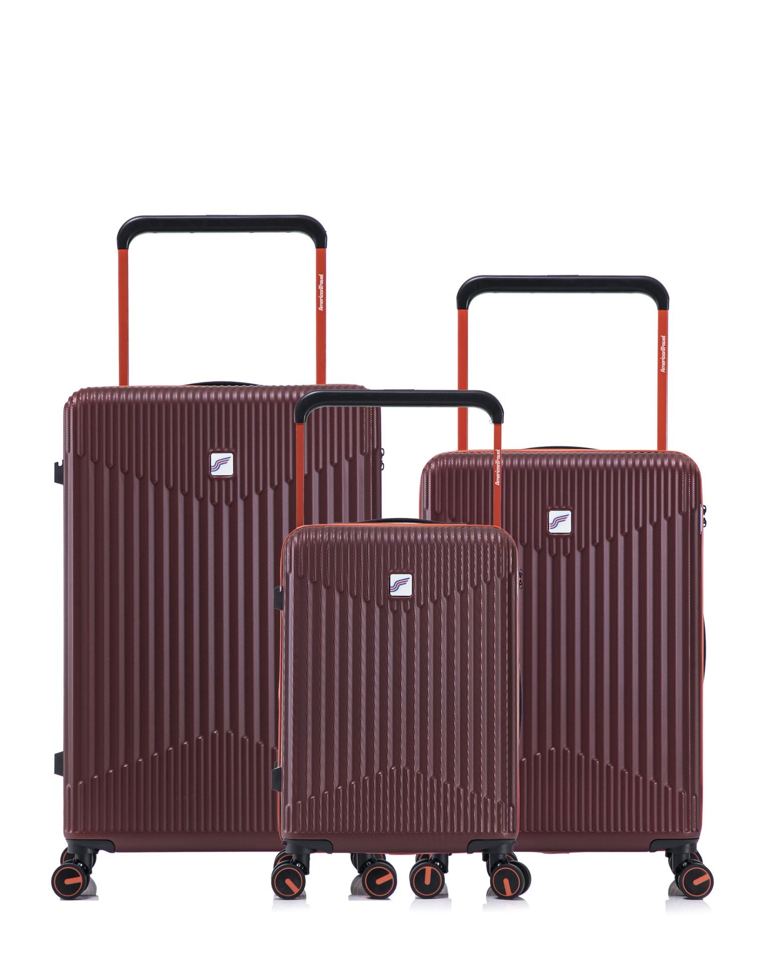 Lot de 3 Valises Rigides Grand Format, Taille Moyenne et Cabine NORTH BEACH