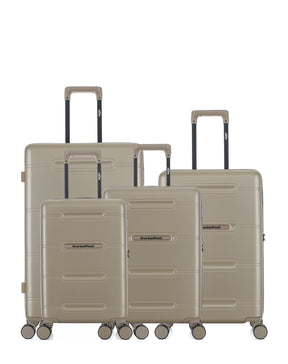 Lot de 4 Valises Rigides Grand Format, Taille Moyenne, Cabine et Cabine XS CLEVELAND