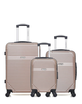 AMERICAN TRAVEL  -  Lot de 3  -  Valise weekend , valise cabine et valise cabine XXS MEMPHIS