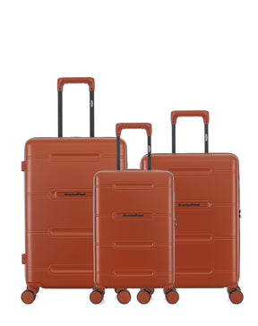 Lot de 3 Valises Rigides Taille Moyenne, Cabine et Cabine XS CLEVELAND