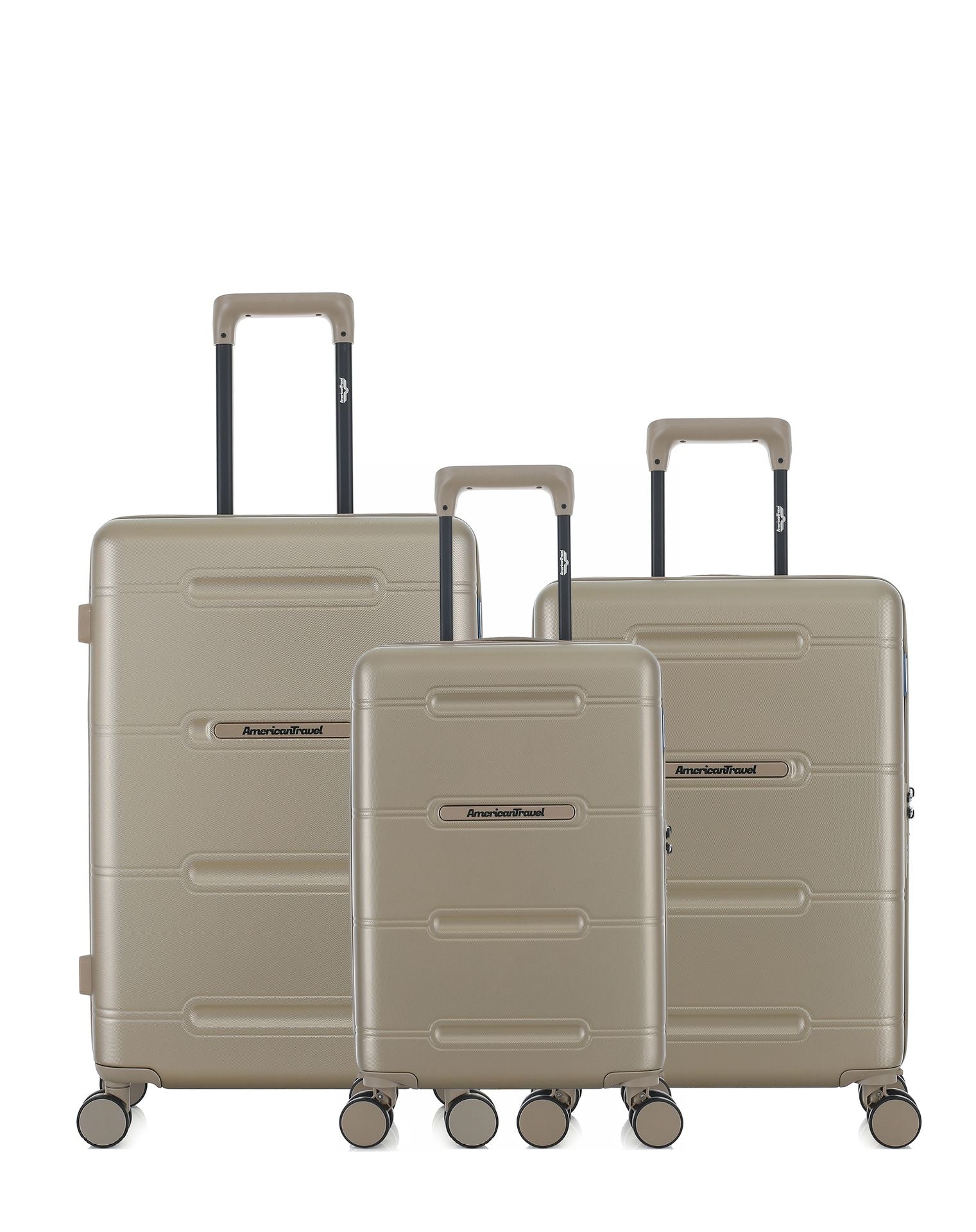 Lot de 3 Valises Rigides Taille Moyenne, Cabine et Cabine XS CLEVELAND