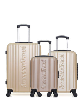 Lot de 3 Valises Rigides Taille Moyenne, Cabine et Cabine XXS SPRINGFIELD