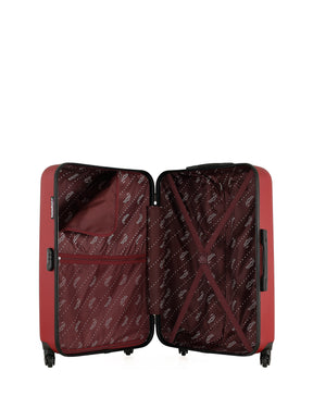 Lot de 2 Valises Rigides Grand Format et Cabine QUEENS