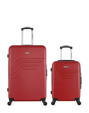 Lot de 2 Valises Rigides Grand Format et Cabine QUEENS