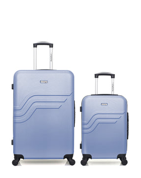 Lot de 2 Valises Rigides Grand Format et Cabine QUEENS