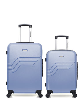 Set de 2 Valises Weekend et Cabine Abs QUEENS 4 roues