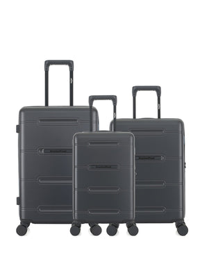 Lot de 3 Valises Rigides Taille Moyenne, Cabine et Cabine XS CLEVELAND