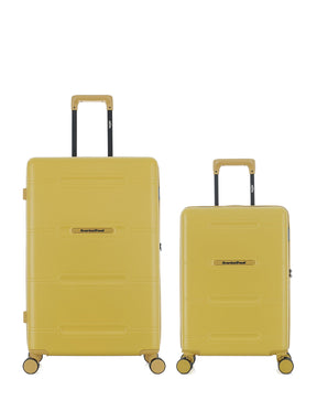 Lot de 2 Valises Rigides Grand Format et Cabine CLEVELAND