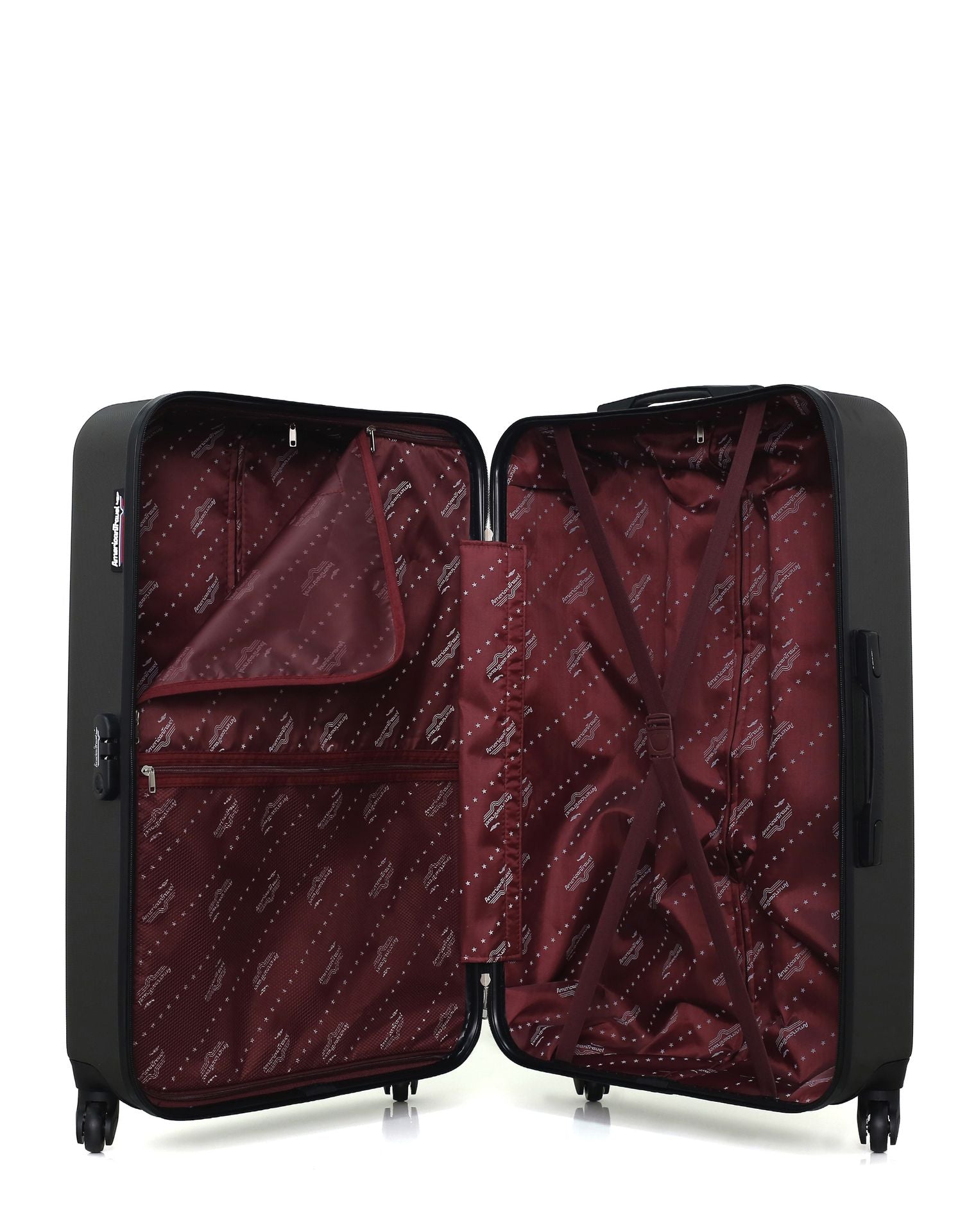 AMERICAN TRAVEL - LOT DE 4 - Valises grand format, weekend, cabine et cabine XXS BRONX
