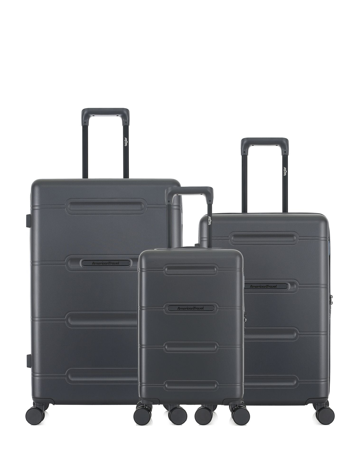 Lot de 3 Valises Rigides Grand Format, Taille Moyenne et Cabine XS CLEVELAND