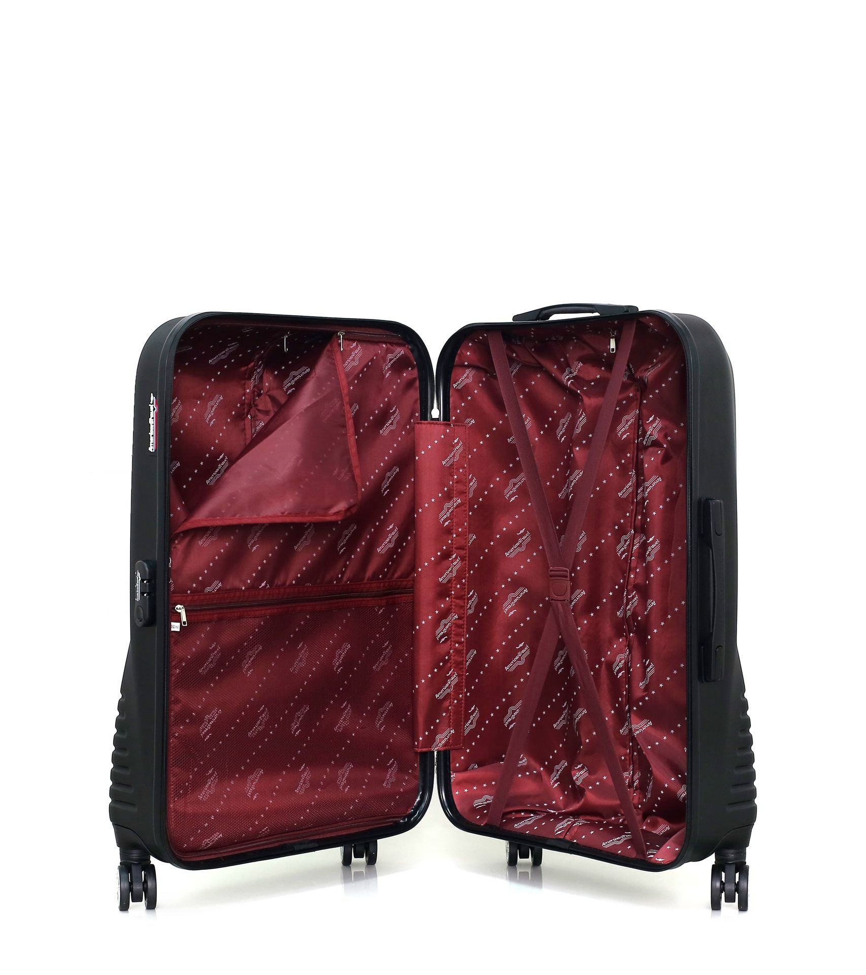 AMERICAN TRAVEL - LOT DE 3 - Valises grand format, weekend et cabine DC