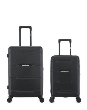 Lot de 2 Valises Rigides Taille Moyenne et Cabine XS CLEVELAND
