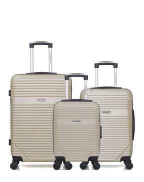 AMERICAN TRAVEL  -  Lot de 3  -  Valise weekend , valise cabine et valise cabine XXS MEMPHIS