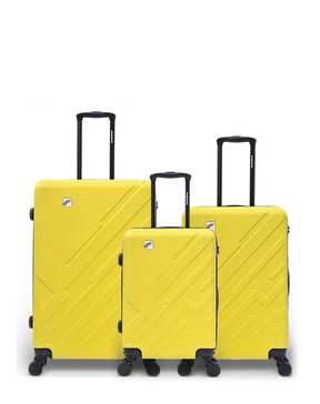 Lot de 3 Valises Rigides Grand Format, Taille Moyenne et Cabine YELLOWSTONE