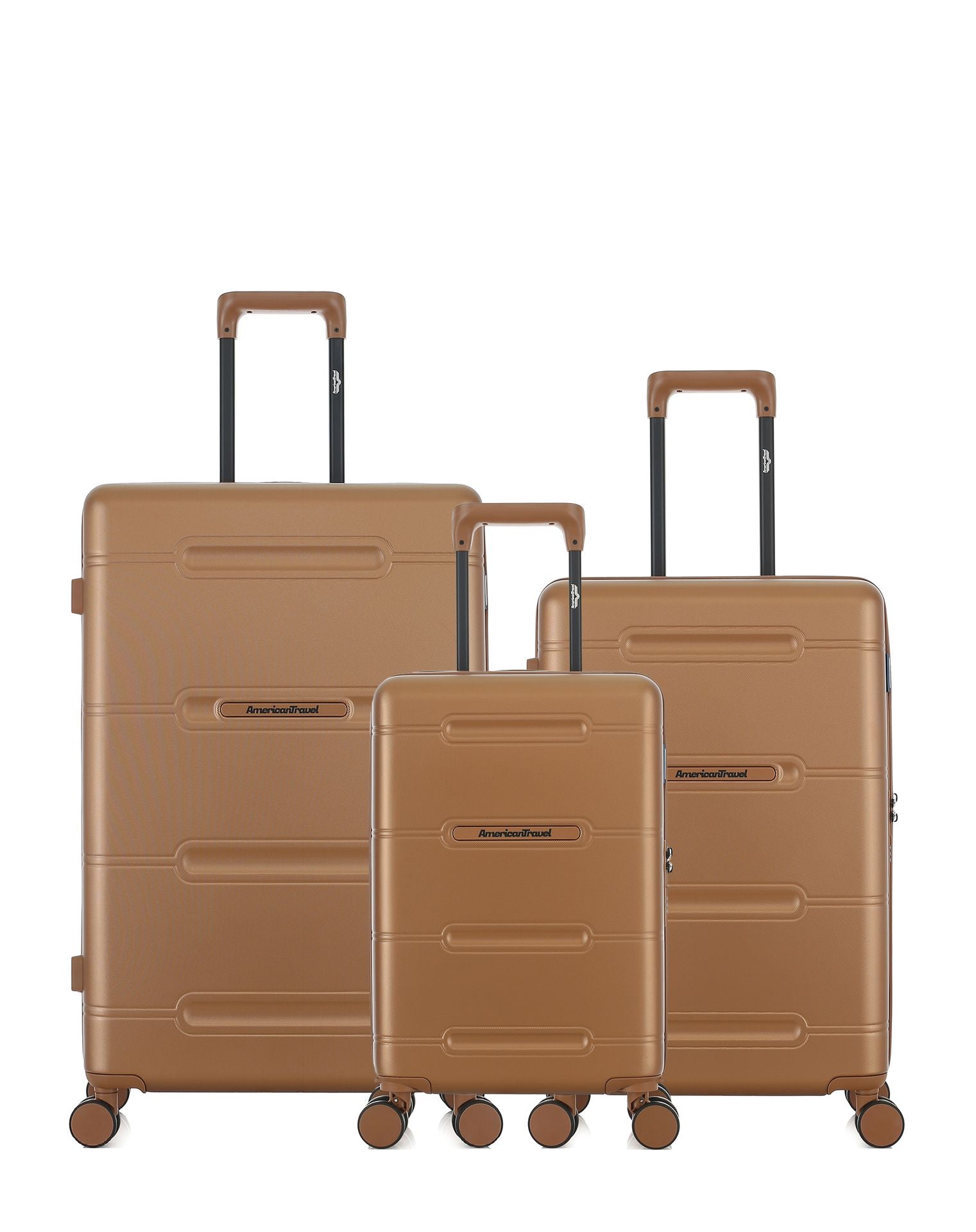 Lot de 3 Valises Rigides Grand Format, Taille Moyenne et Cabine XS CLEVELAND